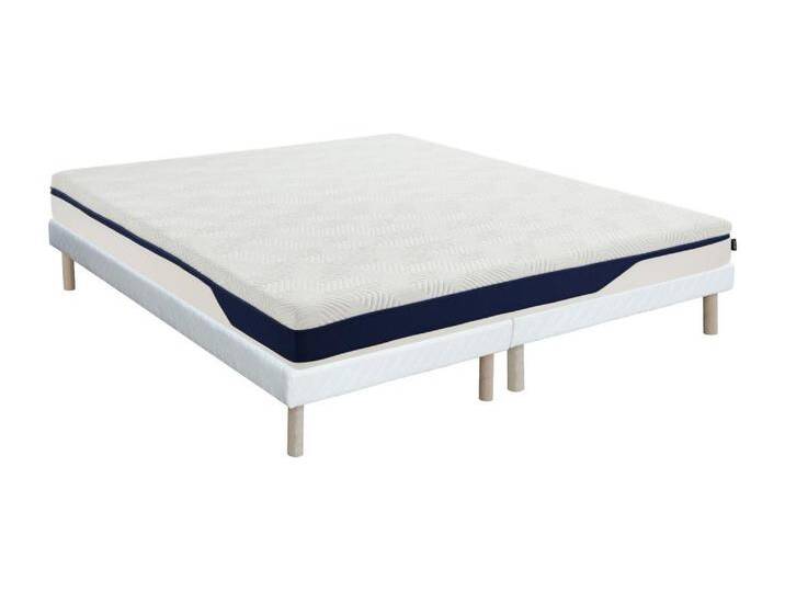 Bett-Set 180 x 200 cm Polsterbett + Matratze Memory-Schaum 7 Zonen, abnehmbar, H. 22 cm - FAGANI de YSMÉE Bett-Set 180 x 200 cm Polsterbett + Matratze Memory-Schaum 7 Zonen, abnehmbar, H. 22 cm - FAGANI de YSMÉE von KAUF-UNIQUE.de