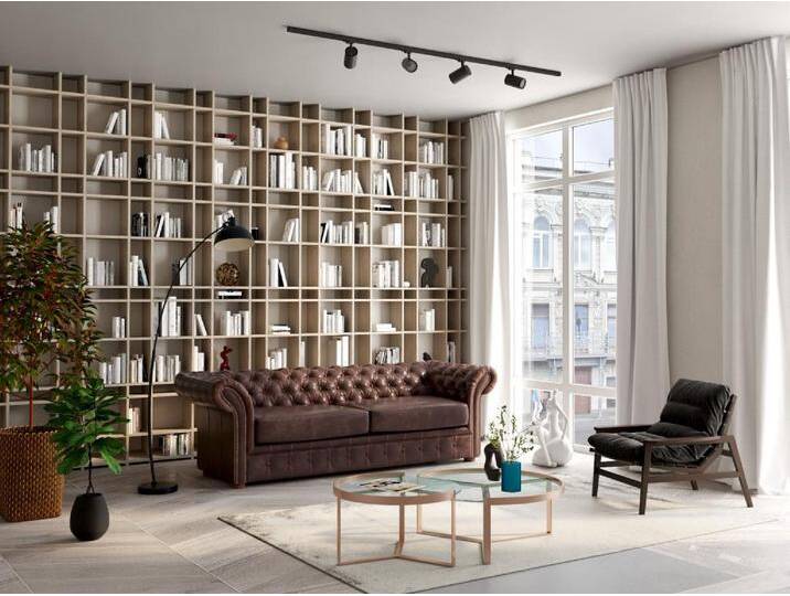 Chesterfield Ledersofa 3-Sitzer - Vintage Leder - Braun - CLOTAIRE von KAUF-UNIQUE.de