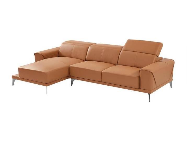 Ecksofa - Büffelleder - Ecke Links - Kamel - ANDOR von KAUF-UNIQUE.de