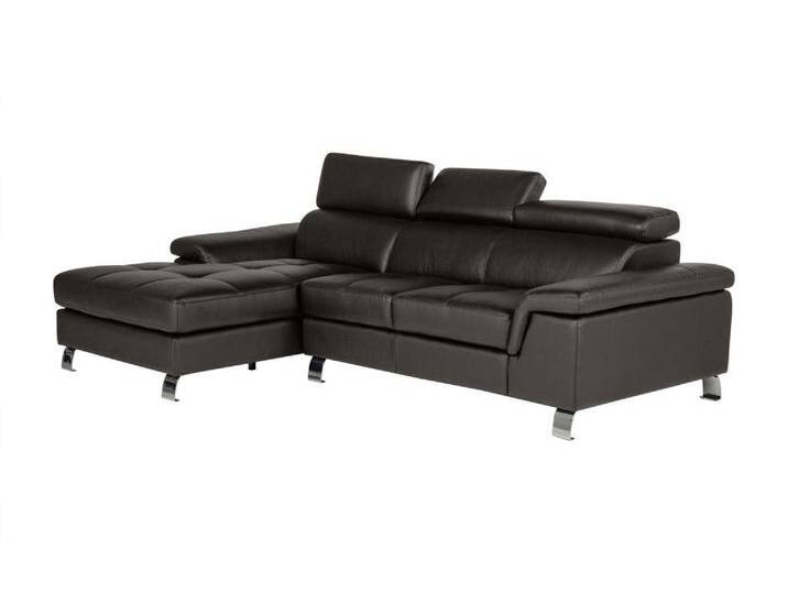 Ecksofa Leder - Ecke Links - Braun - MISHIMA von KAUF-UNIQUE.de