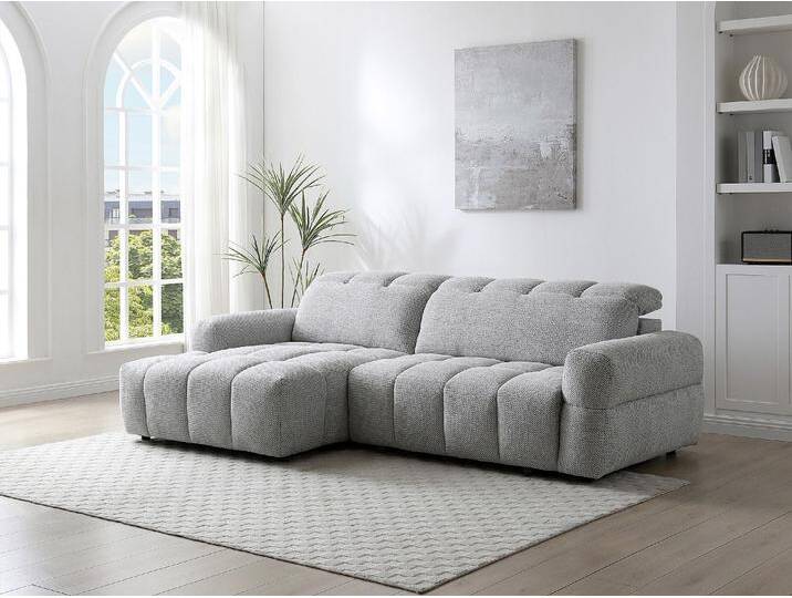 Ecksofa links Relax mit elektrisch verschiebbarer Sitzfläche – Stoff Grau – CARIALA Ecksofa links Relax mit elektrisch verschiebbarer Sitzfläche – Stoff Grau – CARIALA von KAUF-UNIQUE.de