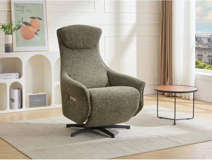 Elektrischer Relaxsessel - Stoff strukturiert - Grün - TASEMO Elektrischer Relaxsessel - Stoff strukturiert - Grün - TASEMO von KAUF-UNIQUE.de