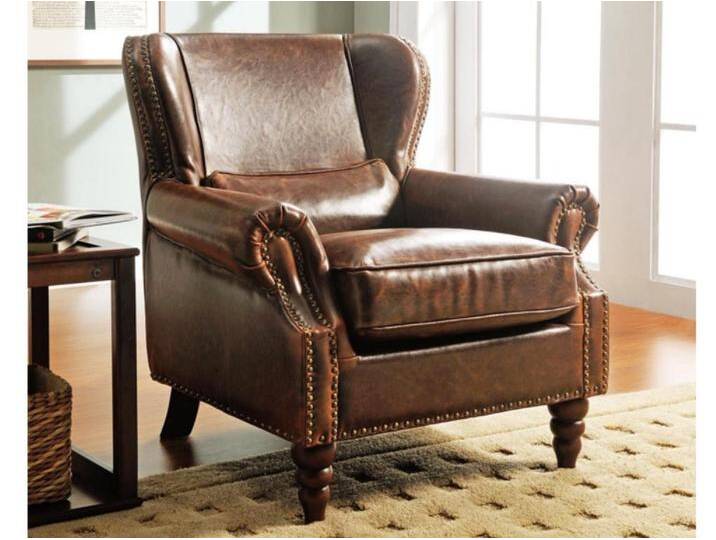 Ledersessel Vintage - Braun - EDOUARD von KAUF-UNIQUE.de