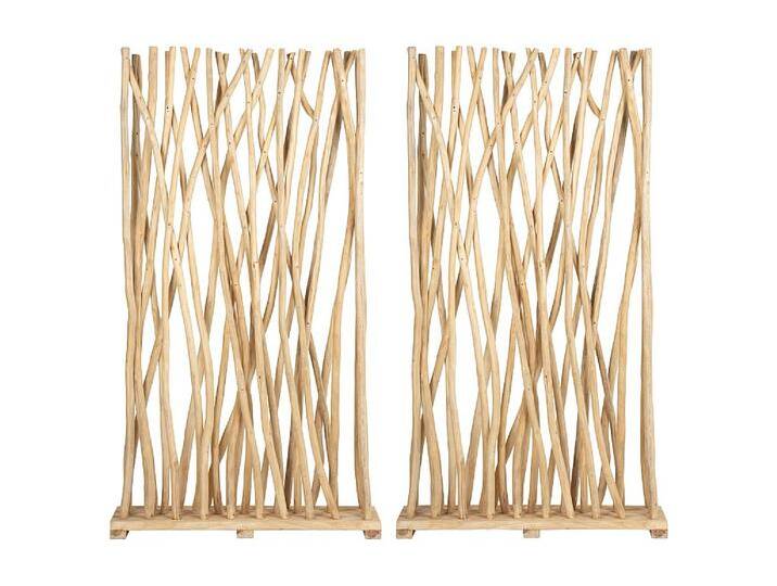 Raumteiler 2er Set - 100 x 25 x 180 cm - Teakholz - Naturfarben - GAYANA Raumteiler 2er Set - 100 x 25 x 180 cm - Teakholz - Naturfarben - GAYANA von KAUF-UNIQUE.de