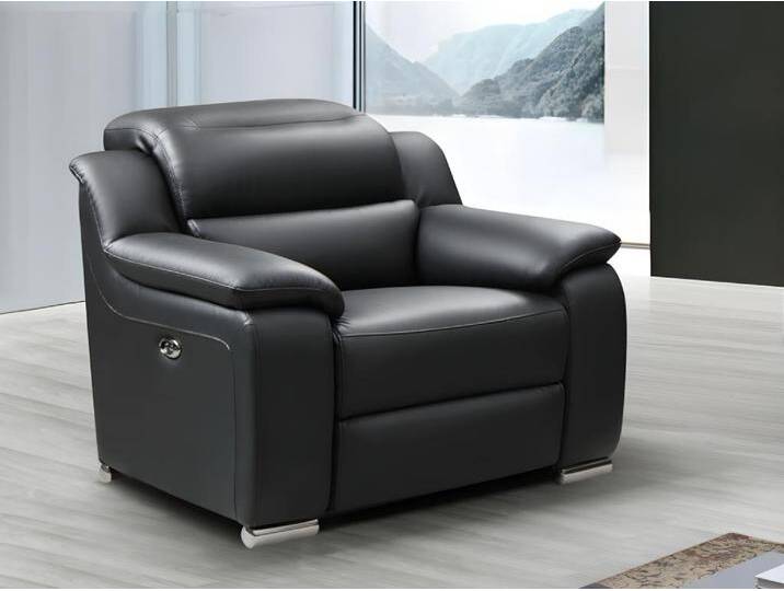 Relaxsessel Fernsehsessel elektrisch - Leder - Schwarz - ARENA III von KAUF-UNIQUE.de