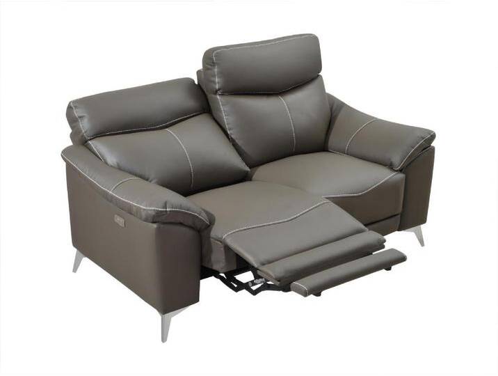 Relaxsofa elektrisch 2-Sitzer - Leder - Taupe - METRONOMYA Relaxsofa elektrisch 2-Sitzer - Leder - Taupe - METRONOMYA von KAUF-UNIQUE.de