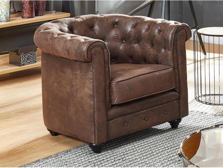 Sessel - Microfaser - Vintage-Look - CHESTERFIELD Sessel - Microfaser - Vintage-Look - CHESTERFIELD von KAUF-UNIQUE.de