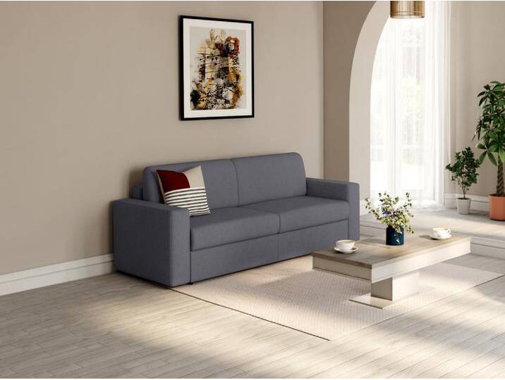Sofa - 3-Sitzer - Mit Matratze - Stoff - Anthrazitgrau - COGLIO von KAUF-UNIQUE.de