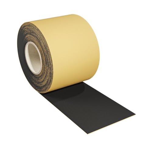 0,75 mm dick selbstklebendes EPDM-Dichtband Dichtungsband starke Haftung Türdichtung für Fenster Cerankochfelder Anfahrschutz (150mm breit x 20lfm lang) von KAUFDACH Alles für dein Dach