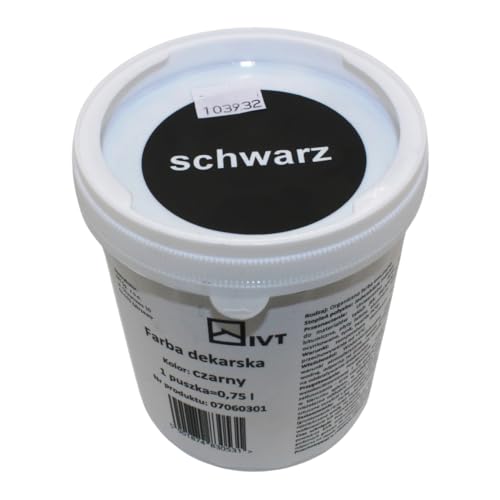 0,75L KAUFDACH® Dachfarbe Dachbeschichtung Dachlack Sockelfarbe Widerstandsfähig (Schwarz) von KAUFDACH Alles für dein Dach