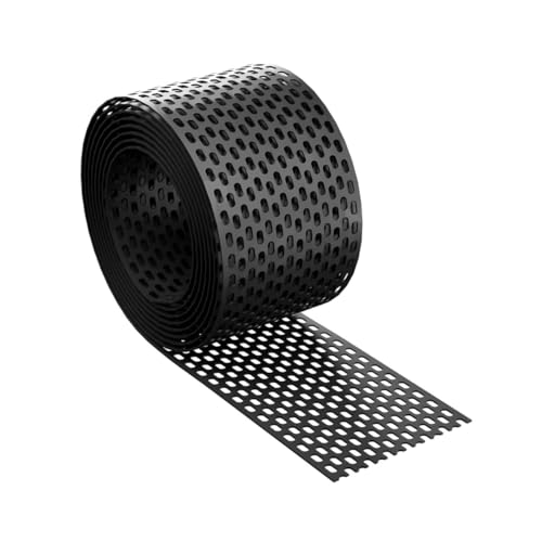 150mm x 5lfm Traufgitter KAUFDACH® Lüftungsband Lüftungsgitter Vogelschutzgitter Sperling (schwarz (RAL9005)) von KAUFDACH Alles für dein Dach