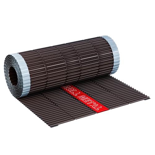 5lfm KAUFDACH® ROLL METAL Firstband Firstrolle voll Aluminium-Firstband für First und Grat (RAL8017 (Braun)) von KAUFDACH Alles für dein Dach
