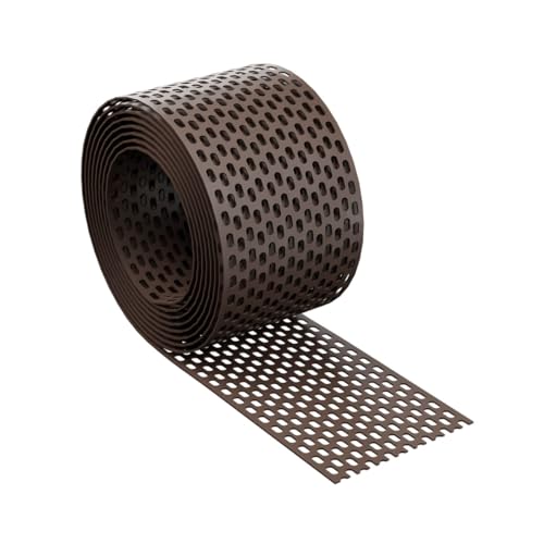 80mm x 5lfm Traufgitter KAUFDACH® Lüftungsband Lüftungsgitter Vogelschutzgitter Sperling (braun (RAL8017)) von KAUFDACH Alles für dein Dach