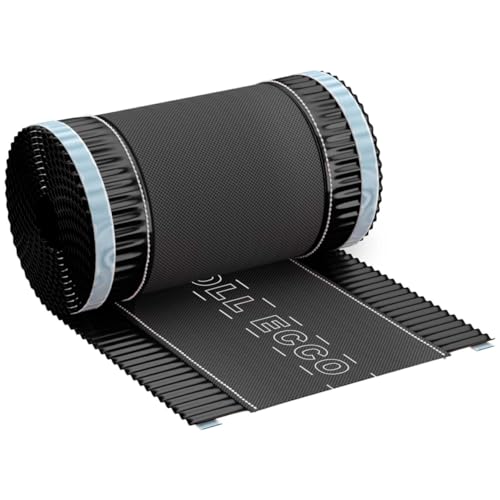 KAUFDACH® ROLL ECCO Firstband 5lfm Firstrolle Dachfirst Gratrolle Dachfirst RAL9005 (Schwarz) (Firstband - Breite 180 mm) von KAUFDACH Alles für dein Dach