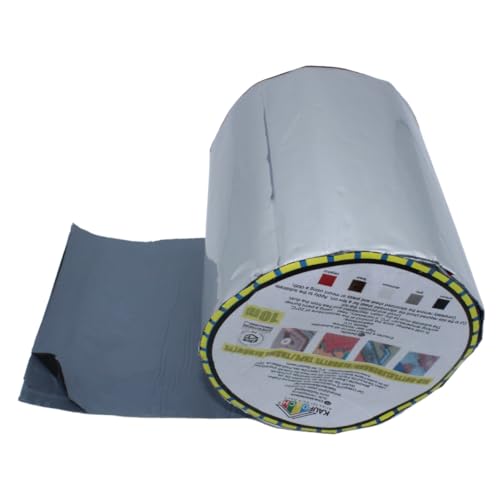 KAUFDACH Alles für dein Dach 10lfm Selbstklebendes Dachdeckerband Butylband Reparaturband Dichtungsband (Aluminium (RAL9006), 150,0mm breit) von KAUFDACH Alles für dein Dach