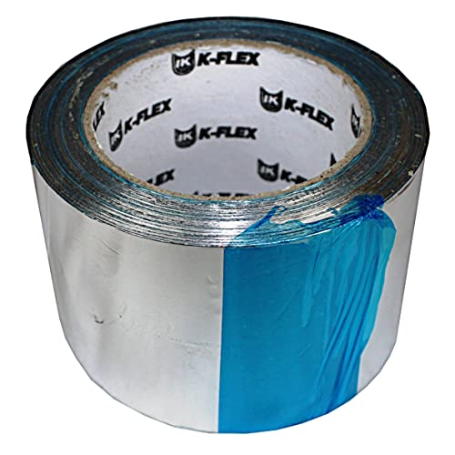 KAUFDACH Alles für dein Dach 50lfm Aluminiumband Aluklebeband Belüftung Isolierung Klebeband mit Acrylatkleber (75mm breit x 50m lang) von KAUFDACH Alles für dein Dach