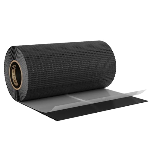 WANDANSCHLUSSBAND | Länge 5m | Breite 300mm | hochwertiges Aluminium und Butyl | Selbstklebend | Dach Kaminanschlussband 4D Struktur (Schwarz RAL9005) von KAUFDACH Alles für dein Dach