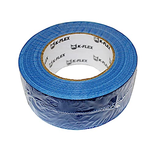 KAUFDAS 50lfm K-FLEX CLOTH DUCT BLAU Gewebeband Panzer-Tapes Panzerband PE-Gewebe-Klebeband von KAUFDAS