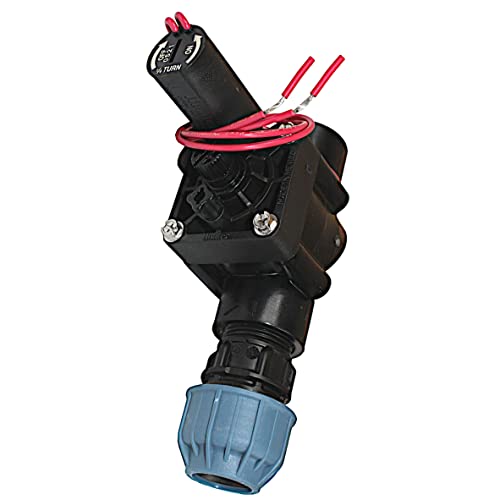HUNTER Magnetventil PGV-101-G-B 1" IG mit PE Kupplung 25/32-1" AG Ventil Kugelventil mit Durchflussregulierung (mit Kupplung 25 x 1 " AG) Schwarz von KAUFDAS