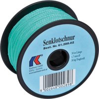 Kaufmann - Senklotschnur Polyethylen grün, auf Spule ø 1,7 mm Länge 100 m Kaufmann - Senklotschnur Polyethylen grün, auf Spule ø 1,7 mm Länge 100 m von KAUFMANN