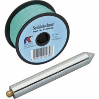 Senklot Lange Form 230 Gramm mit Schnur grün ø 1,7 mm Länge 30 m - Kaufmann von KAUFMANN
