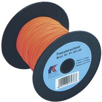 Kaufmann - Trassierschnur orange fluoreszierend, leicht dehnbar, ø 2mm Länge 100 m von KAUFMANN