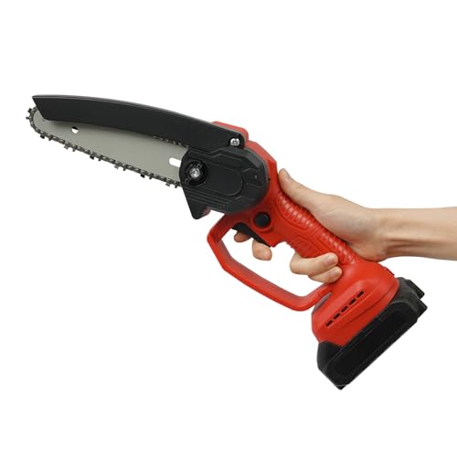 450W 21V Mini Akku-Kettensäge, Handgeführte Motorsäge mit 1200 mAh Lithium-Batterie Aufbewahrungskoffer 26,24 ft/s für Zweigschnitt Gartenarbeit Hausschreinerei 450W 21V Mini Akku-Kettensäge, Handgeführte Motorsäge mit 1200 mAh Lithium-Batterie Aufbewahrungskoffer 26,24 ft/s für Zweigschnitt Gartenarbeit Hausschreinerei von KAUITOPU