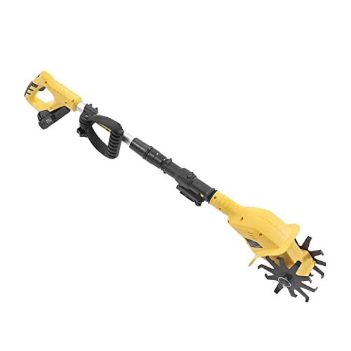 Akku-Pinne Grubber 20V, 250 U/min Drahtlose Motorhacke mit 2000mAh Lithium-Batterie, Handgeführt Elektrische Pinne, Tiefe 6.7inch Breite 3.9inch, Mini-Bodenhacke Gartenhacke von KAUITOPU