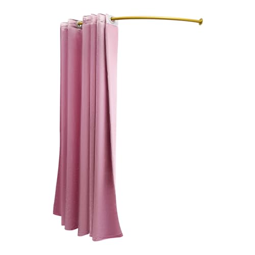 C-förmig Umkleidekabine, Wandmontage Bekleidungsgeschäft mit Umkleideraumtuch Privatsphäre Umkleideraum Temporärer Einfacher Anproberaum Umkleidekabine Pink C-förmig Umkleidekabine, Wandmontage Bekleidungsgeschäft mit Umkleideraumtuch Privatsphäre Umkleideraum Temporärer Einfacher Anproberaum Umkleidekabine Pink von KAUITOPU