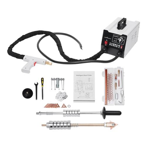 Karosserie Ausbeulspotter 3500A, 1800W Dent Puller mit 2 Schweißgewehre, Spot Dent Puller Schweißer Multispot Bonnet Door Repair Tool Kit Pulsreparaturmaschine für Auto von KAUITOPU
