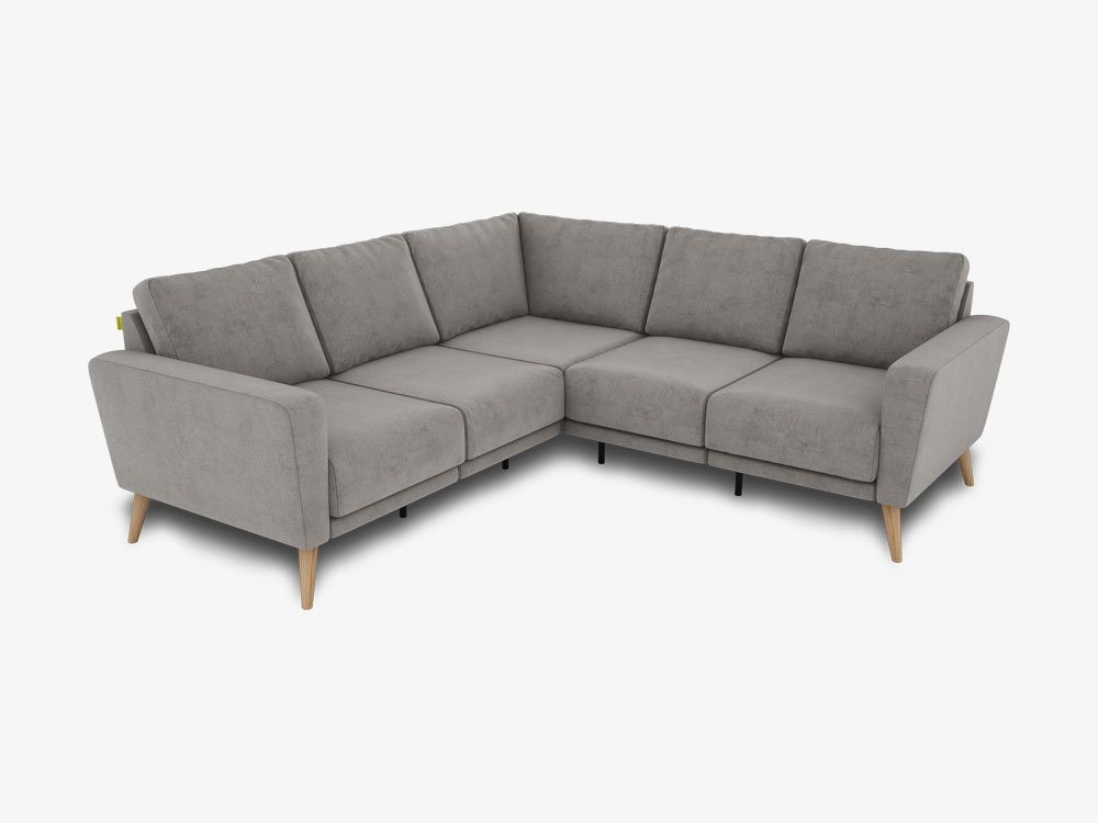 KAUTSCH.com Ecksofa LOTTA, L-Form, 5-Sitzer Ecksofa, zerlegbares System, modular erweiterbar, hochwertiger Kaltschaum, Wellenfederung, made in Europe von KAUTSCH.com