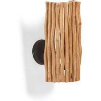 Crescencia Wandlampe aus Holz mit gealtertem Finish - Braun - Kave Home von KAVE HOME