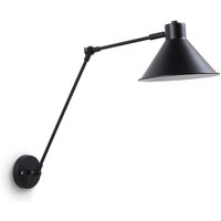 Wandleuchte Dione schwarz aus Stahl - Schwarz - Kave Home von KAVE HOME