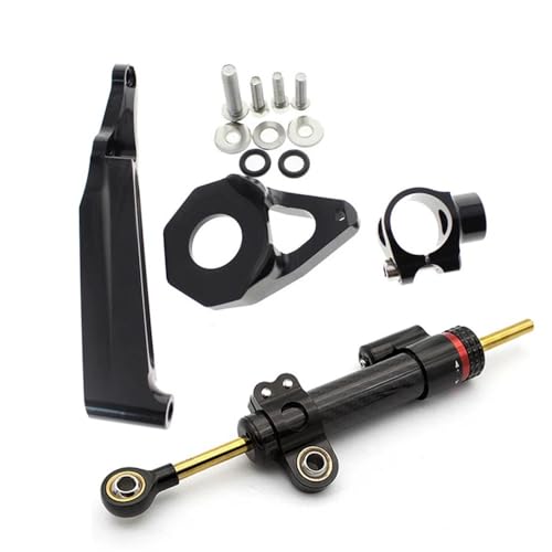KAVSY Motorrad Lenkungsdämpfer Für H&ONDA CBR600RR CBR 600RR 600 RR 2005 2006 CNC Motorrad Stabilisator Lenkung Dämpfer Montage Halterung Unterstützung Kit(Damper n Bracket A) von KAVSY