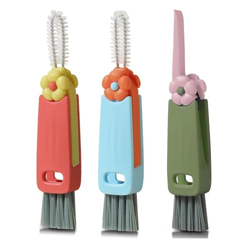 3 in 1 Multifunktionale Reinigungsbürste, Spaltreinigungsbürste, Wasserflaschen-Reinigungsbürste, Tassendeckel-Reinigungsbürste, Flaschenbürste zur Reinigung von Wasserflaschen, Reinigungswerkzeu 3 in 1 Multifunktionale Reinigungsbürste, Spaltreinigungsbürste, Wasserflaschen-Reinigungsbürste, Tassendeckel-Reinigungsbürste, Flaschenbürste zur Reinigung von Wasserflaschen, Reinigungswerkzeu von KAWAAN