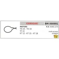 KAWASAKI Starterzugfeder für Freischneider TD24 - TD33 92081-2274 von KAWASAKI POWER TOOLS