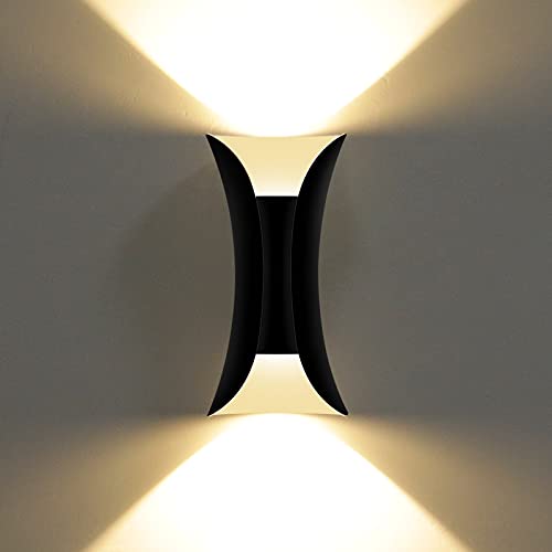 KAWELL 10W Kreativ Modern Wandleuchte LED Wandlampe Wasserdicht IP65 Aluminium LED Wandbeleuchtung Innen Außen für Badezimmer Schlafzimmer Treppen Eingang Flur Korridor Wohnzimmer von KAWELL