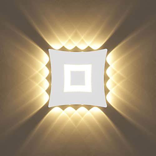 KAWELL 22W Modern Wandleuchte LED Wandlampe Up Down Wasserdicht IP65 Aluminium LED Wandbeleuchtung Innen Außen für Schlafzimmer Wohnzimmer Badezimmer Treppen Flur Korridor Eingang von KAWELL