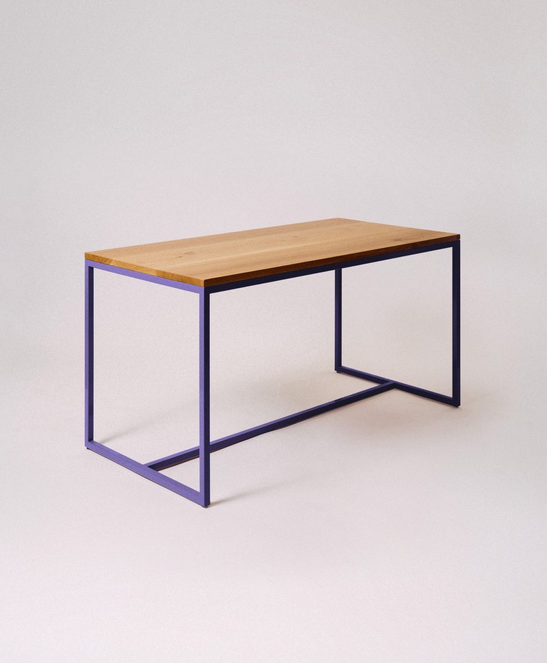 KAWENTSMANN Esstisch TALON Massivholztisch mit pulverbeschichtetem Stahlgestell (Tisch), aus massiver Eiche, mit Stahlgestell, Made in Germany, RAL-Farben von KAWENTSMANN