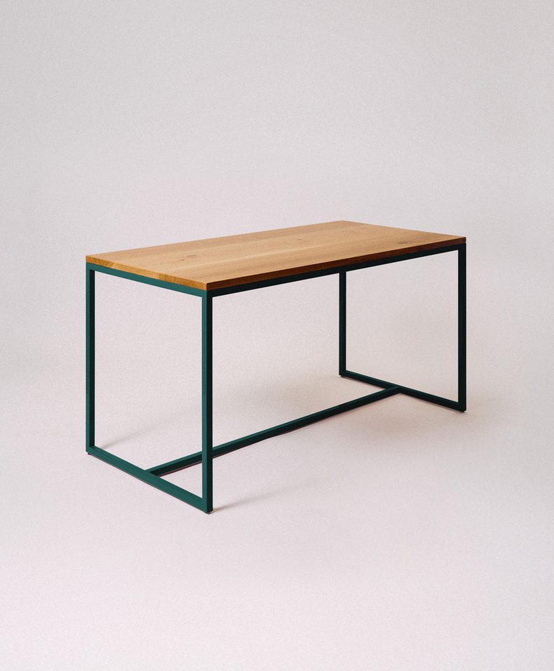 KAWENTSMANN Esstisch TALON Massivholztisch mit pulverbeschichtetem Stahlgestell (Tisch), aus massiver Eiche, mit Stahlgestell, Made in Germany, RAL-Farben von KAWENTSMANN