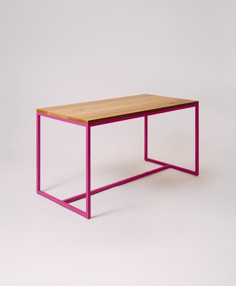 KAWENTSMANN Esstisch TALON Massivholztisch mit pulverbeschichtetem Stahlgestell (Tisch), aus massiver Eiche, mit Stahlgestell, Made in Germany, RAL-Farben von KAWENTSMANN