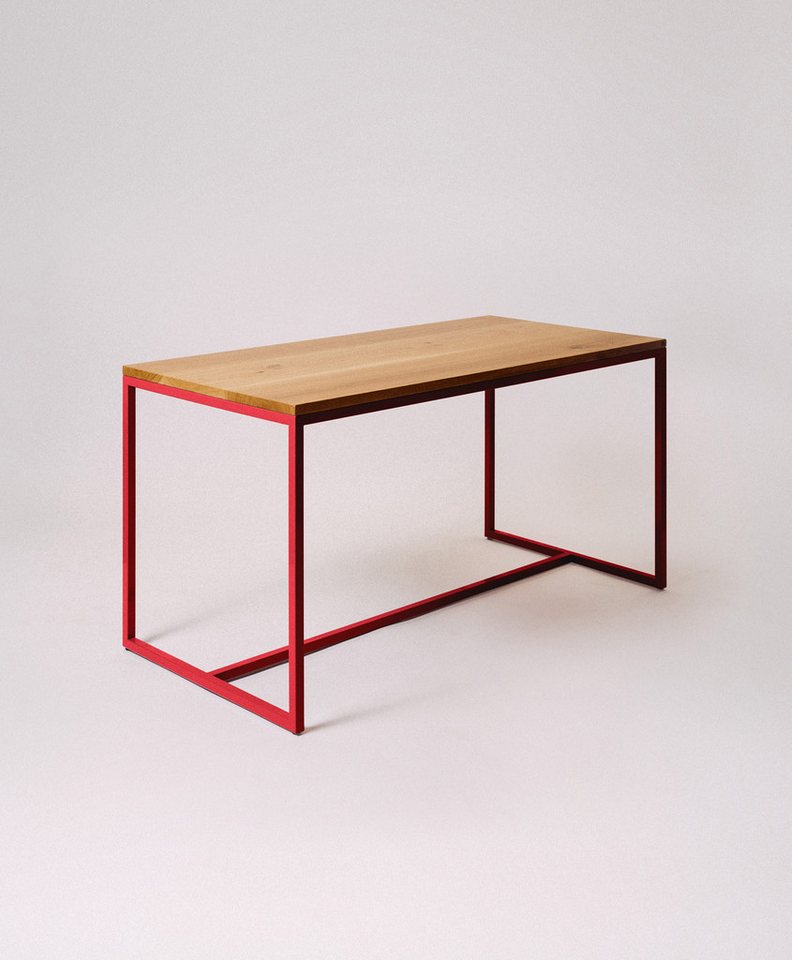 KAWENTSMANN Esstisch TALON Massivholztisch mit pulverbeschichtetem Stahlgestell (Tisch), aus massiver Eiche, mit Stahlgestell, Made in Germany, RAL-Farben von KAWENTSMANN