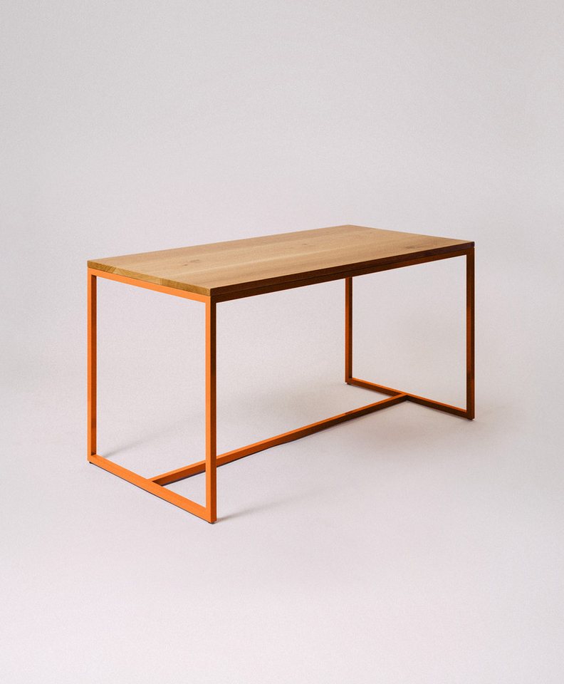 KAWENTSMANN Esstisch TALON Massivholztisch mit pulverbeschichtetem Stahlgestell (Tisch), aus massiver Eiche, mit Stahlgestell, Made in Germany, RAL-Farben von KAWENTSMANN