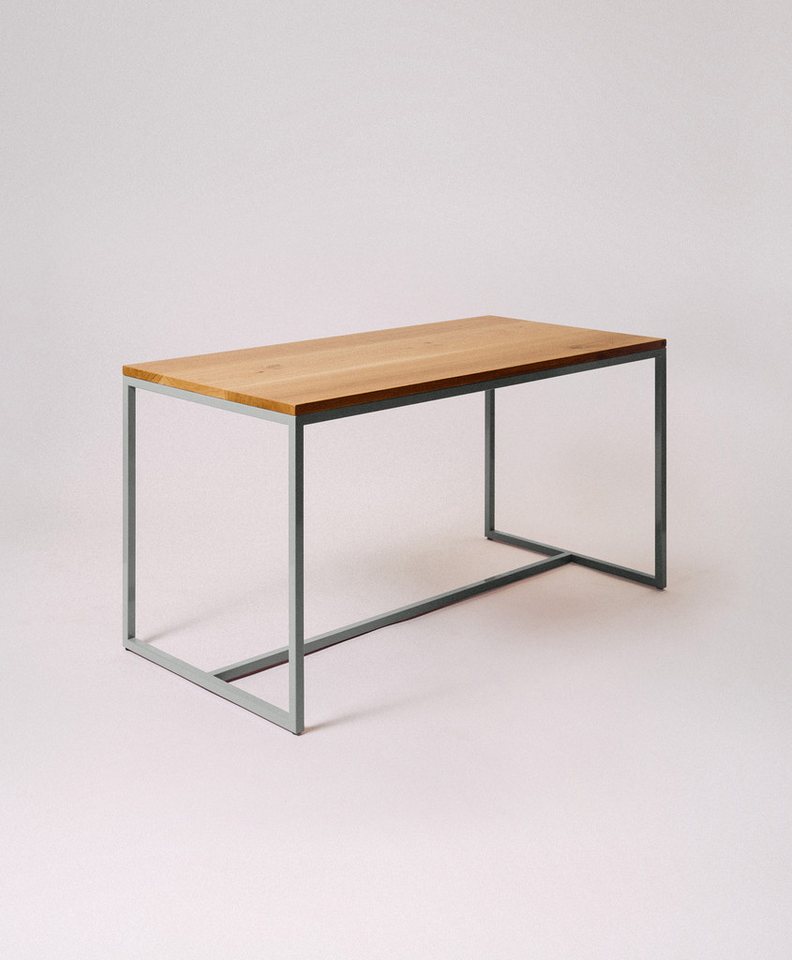 KAWENTSMANN Esstisch TALON Massivholztisch mit pulverbeschichtetem Stahlgestell (Tisch), aus massiver Eiche, mit Stahlgestell, Made in Germany, RAL-Farben von KAWENTSMANN