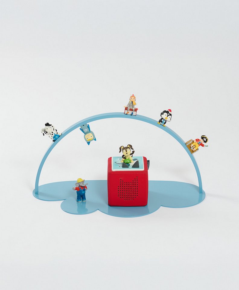 KAWENTSMANN Kinderregal WOLKE stehend kompatibel mit Tonie Box und Tonie Figuren aus Metall, Regal, Magnetisch, Flexibel, Made In Germany, Pulverbeschichtet, Kratzfest von KAWENTSMANN
