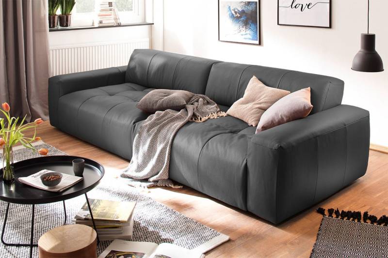 KAWOLA 3-Sitzer PALACE, Big Sofa Couch mit Sitztiefenverstellung Leder 298x120 cm KAWOLA 3-Sitzer PALACE, Big Sofa Couch mit Sitztiefenverstellung Leder 298x120 cm von KAWOLA