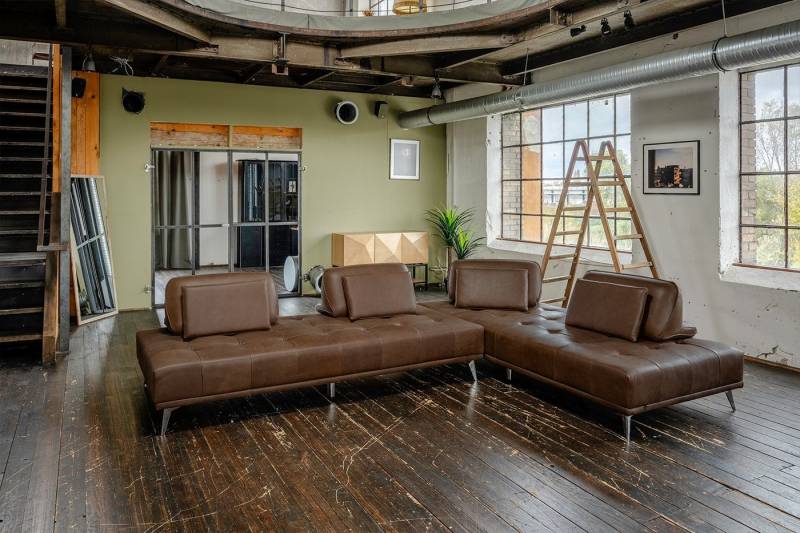 KAWOLA 4-Sitzer WIOLO, Couch Leder verschiedene Farben von KAWOLA