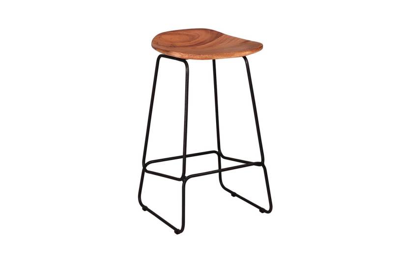 KAWOLA Barhocker LEMMY (Set, 4 St), Barstuhl Akazie massiv natur von KAWOLA