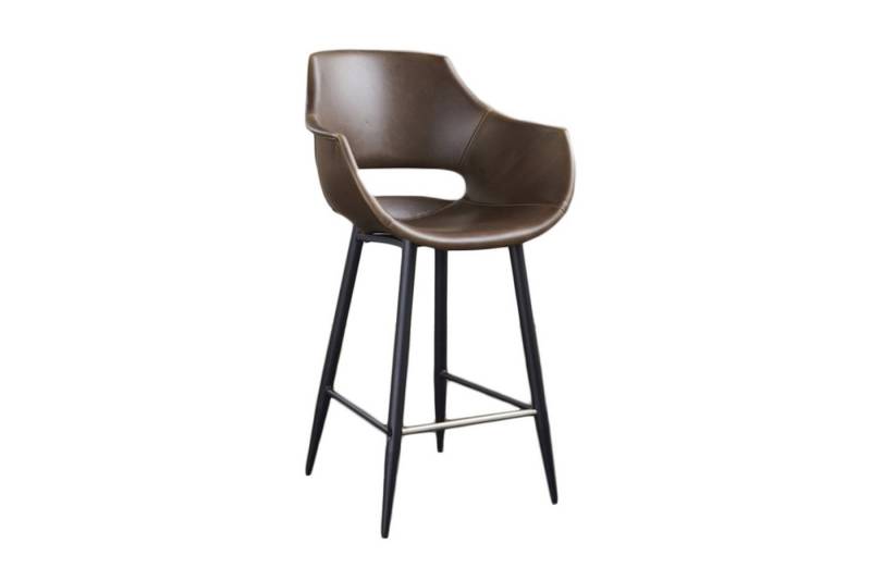 KAWOLA Barhocker ZAJA Eleganter Barstuhl - Kunstleder Barhocker - Design Hocker, Kunstleder, Rückenlehne, Sitzhöhe 65cm, Thekenhocker, Modernes Design von KAWOLA
