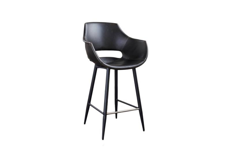 KAWOLA Barhocker ZAJA Eleganter Barstuhl - Kunstleder Barhocker - Design Hocker, Kunstleder, Rückenlehne, Sitzhöhe 76cm, Thekenhocker, Modernes Design von KAWOLA